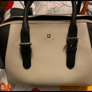Black and white Kate spade bag